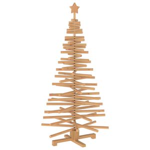 vidaXL Medinė Kalėdų eglutė KOTKA 150 cm Pu&scaron;ies medienos masyvas