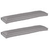 vidaXL Pallet pagalvių rinkinys 2 pcs Pilka 150 x 40 x 8 cm