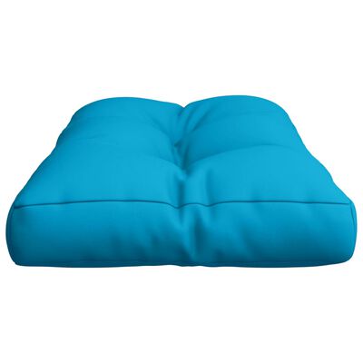 vidaXL Paletės pagalvėlė, mėlynos spalvos, 80x40x12cm, audinys