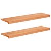 vidaXL Laiptų pakopos 2 vnt. 90 x 30 x 2 cm Lakas Kietas bukas medis