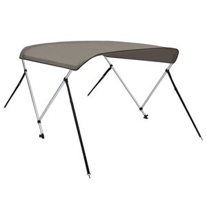 vidaXL Bimini vir&scaron;aus stogelis, pilkas, 180x130x110cm, 2 lankų rėmas