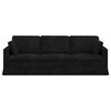 vidaXL Sofa Juoda 228 x 78 x 80 cm Aksomas