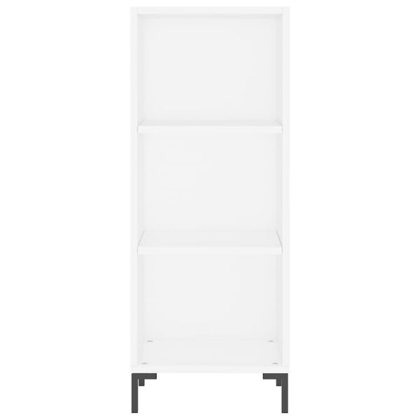 vidaXL &Scaron;oninė spintelė, balta, 34,5x32,5x90cm, apdirbta mediena