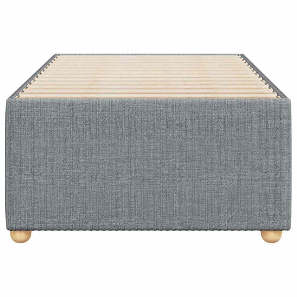 vidaXL Lovos rėmas be čiužinio, &scaron;viesiai pilkas, 100x200cm, audinys