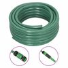 vidaXL Sodo žarna su tvirtinimo detalėmis, žalia, 0,5", 50m, PVC
