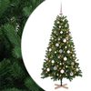 vidaXL Dirbtinė kalėdinė eglutė su rutuliuku 120 cm 150 LED