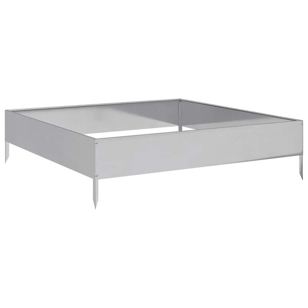 vidaXL Auk&scaron;tas sodo lovelis, 100x100x26cm, galvanizuotas plienas