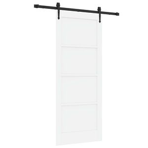 vidaXL Slankios durys ORKDAL 83 x 202 cm Pu&scaron;ies medienos masyvas Balta