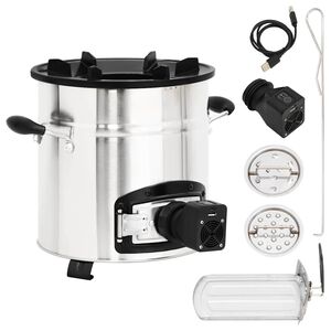 vidaXL Krosnelė su ventiliatoriumi, sidabrinė, 35,5x26x28cm, plienas