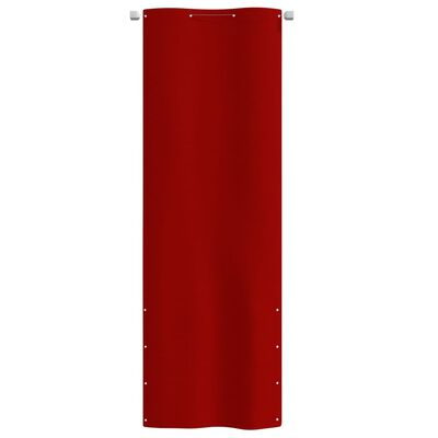 vidaXL Balkono pertvara, raudonos spalvos, 80x240cm, oksfordo audinys