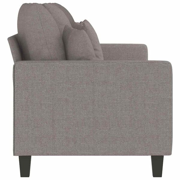 vidaXL Trivietė sofa, taupe spalvos, 180cm, audinys