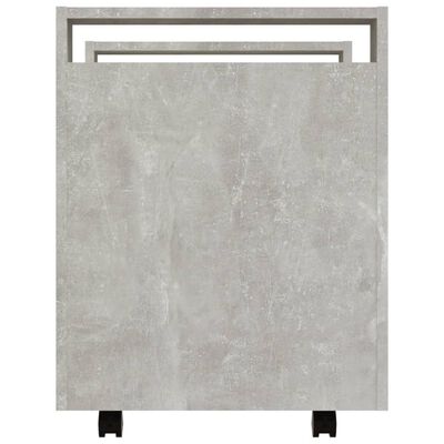 vidaXL Rašomojo stalo lentyna, betono pilka, 60x45x60cm, mediena