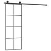 vidaXL Stumdomos durys su įrangos rinkiniu, 76x205cm, ESG ir aliuminis