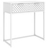 vidaXL Konsolinis staliukas, baltos spalvos, 72x35x75cm, plienas