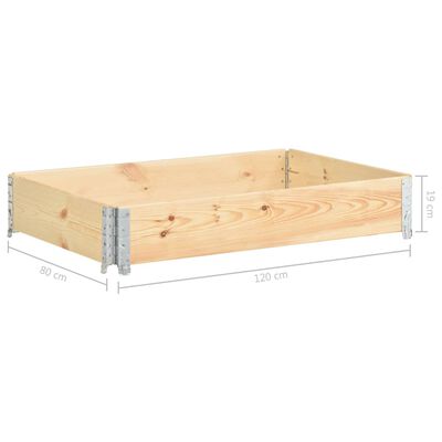 vidaXL Aukštas lovelis, 80x120cm, pušies medienos masyvas (310050)