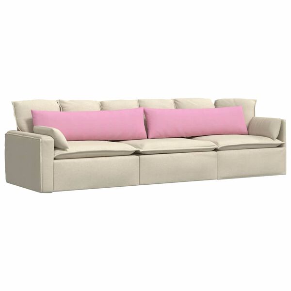 vidaXL Sofa Pagalvės 2 pcs Rožinė 145 x 40 cm audinys