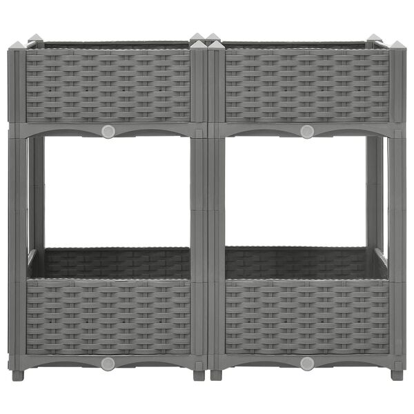 vidaXL Aukštas lovelis, 80x40x71 cm, polipropilenas