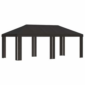 vidaXL Paviljono uždanga 6 x 3 m Antracito Poliesteris 190 gsm