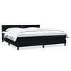 vidaXL Box Spring Lova su čiužiniu Juodas 200x220 cm aksomas