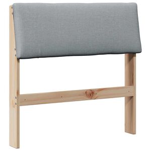 vidaXL Apmu&scaron;ta lovos galvūgalis &Scaron;viesiai pilka 75 cm