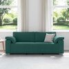 vidaXL Sofa Tamsiai žalia 219 x 77 x 82 cm audinys