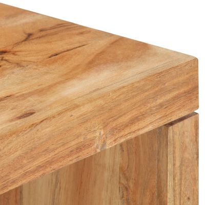 vidaXL Kavos staliukų rinkinys, 2 dalių, akacijos medienos masyvas