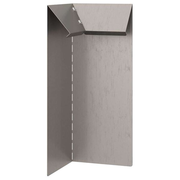 vidaXL Sraigių tvora Rūdijanti 10 x 10 x 25 cm