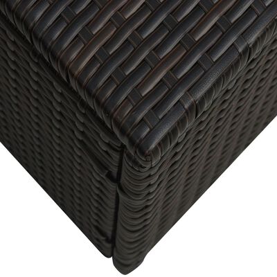 vidaXL Sodo baldų komplektas su pagalvėlėmis, 5d., rudas, poliratanas
