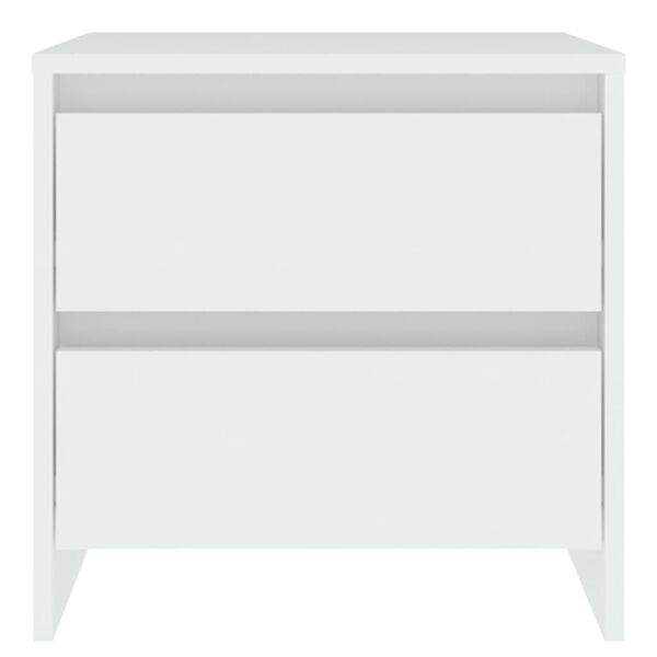 vidaXL Naktinės spintelės, 2vnt., baltos, 45x34,5x44,5cm, mediena
