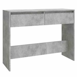 vidaXL Konsolinis staliukas, betono, 100x35x76,5cm, apdirbta mediena
