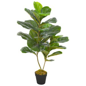vidaXL Dirbtinis augalas lyralapis su vazonu, žalias, 90cm