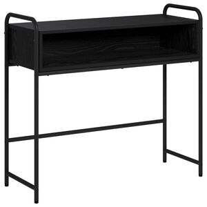 vidaXL Konsolinis stalas Juodojo ąžuolo 90 x 33 x 80,5 cm