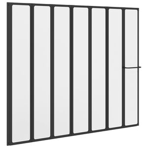 vidaXL Du&scaron;o sienelė Juoda 168 x 140 cm Aliuminis