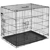 @Pet &Scaron;unų transportavimo narvas, juodas, 63x44x50,5cm, metalas