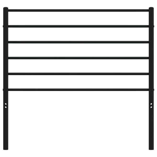 vidaXL Metalinis pakaitinis galvūgalis, juodos spalvos, 80cm