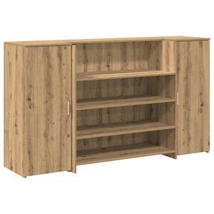 vidaXL Registratūra, artisano, 180x50x103,5 cm, apdirbta mediena