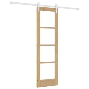 vidaXL Slankios durys Natūrali 61 x 198,5 cm