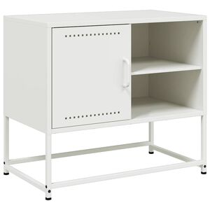 vidaXL Televizoriaus spintelė, baltos spalvos, 68x39x60,5cm, plienas