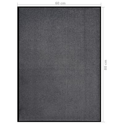 vidaXL Durų kilimėlis, antracito spalvos, 60x80cm
