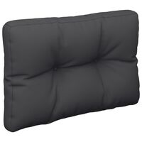 vidaXL Paletės pagalvėlė, juodos spalvos, 50x40x12cm, audinys