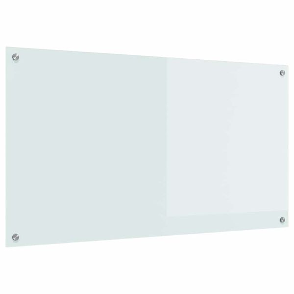 vidaXL Virtuvės užpakalinė plokštė Balta 110 x 60 x 0,6 cm
