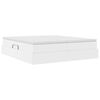 vidaXL Lova su daiktų laikymo vieta ir čiužiniu Balta 180 x 200 cm