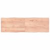 vidaXL Stalvir&scaron;is, &scaron;viesiai rudas, 160x50x(2-4) cm, medienos masyvas