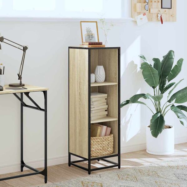 vidaXL knygų spintelė Sonoma ąžuolas inžinerinė mediena