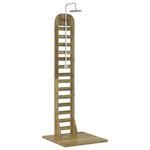 vidaXL Lauko du&scaron;as 223 cm Natūrali