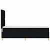 vidaXL Kiemas lova su čiužiniu su galvūgalio Juoda 80 x 200 cm audinys
