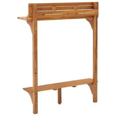 vidaXL Balkono baro staliukas, 90x37x122,5cm, akacijos masyvas