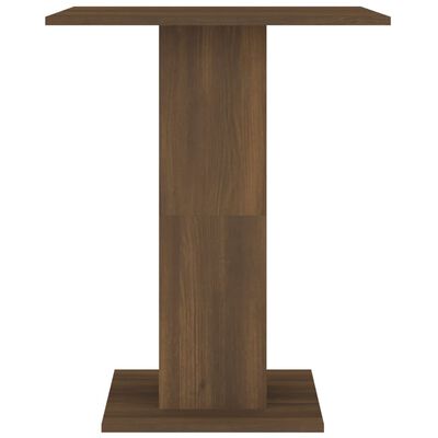 vidaXL Bistro stalas, rudas ąžuolo, 60x60x75cm, apdirbta mediena