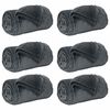 vidaXL Mesti antklodės 6 pcs Tamsiai pilka 150 x 200 cm Flysas