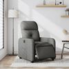 vidaXL Elektrinis atlo&scaron;iamas krėslas, tamsiai pilkos spalvos, audinys